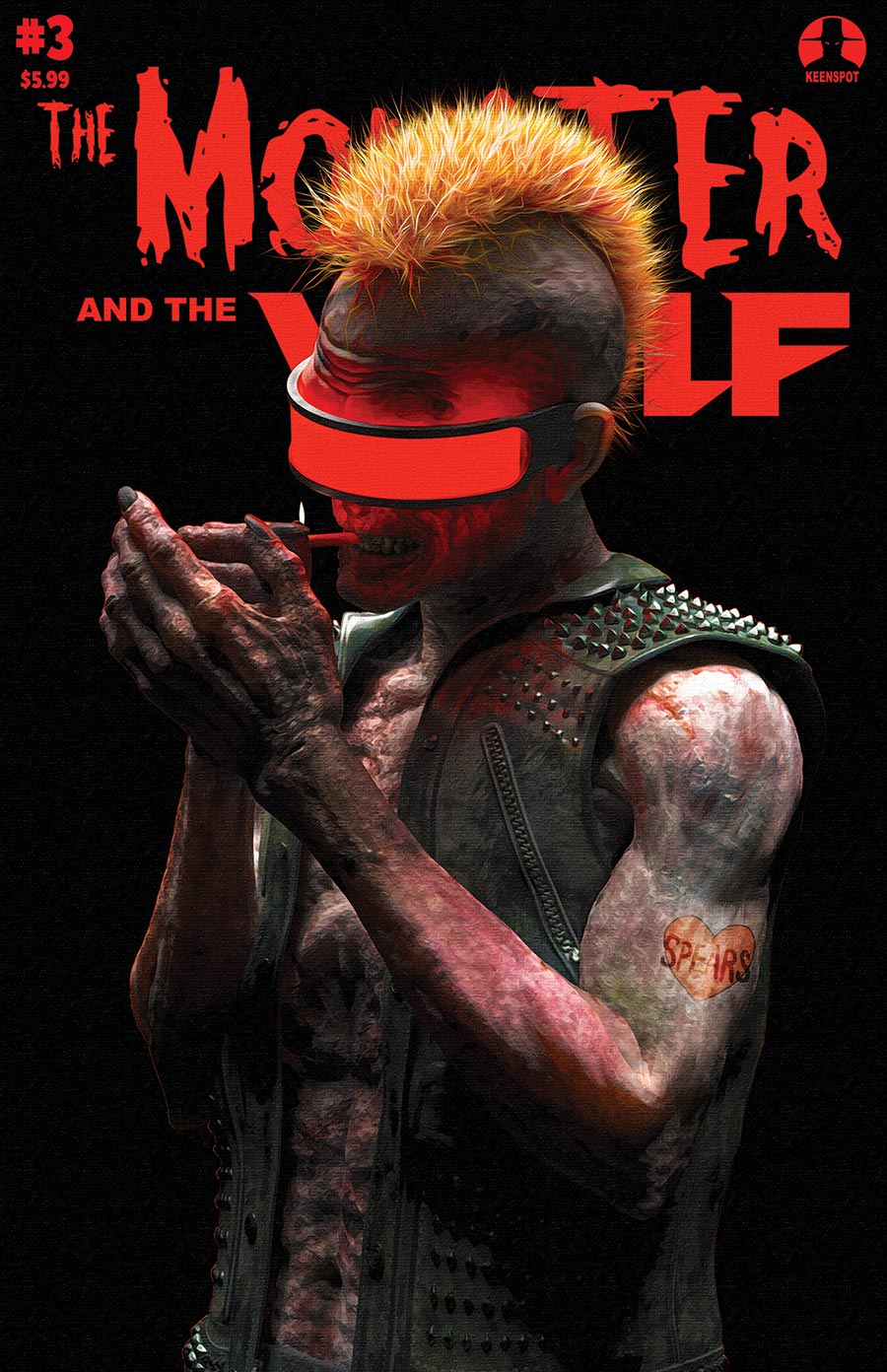 Mark Spears Monsters The Monster And The Wolf #3 Cover D Variant Mark Spears Punk Cover