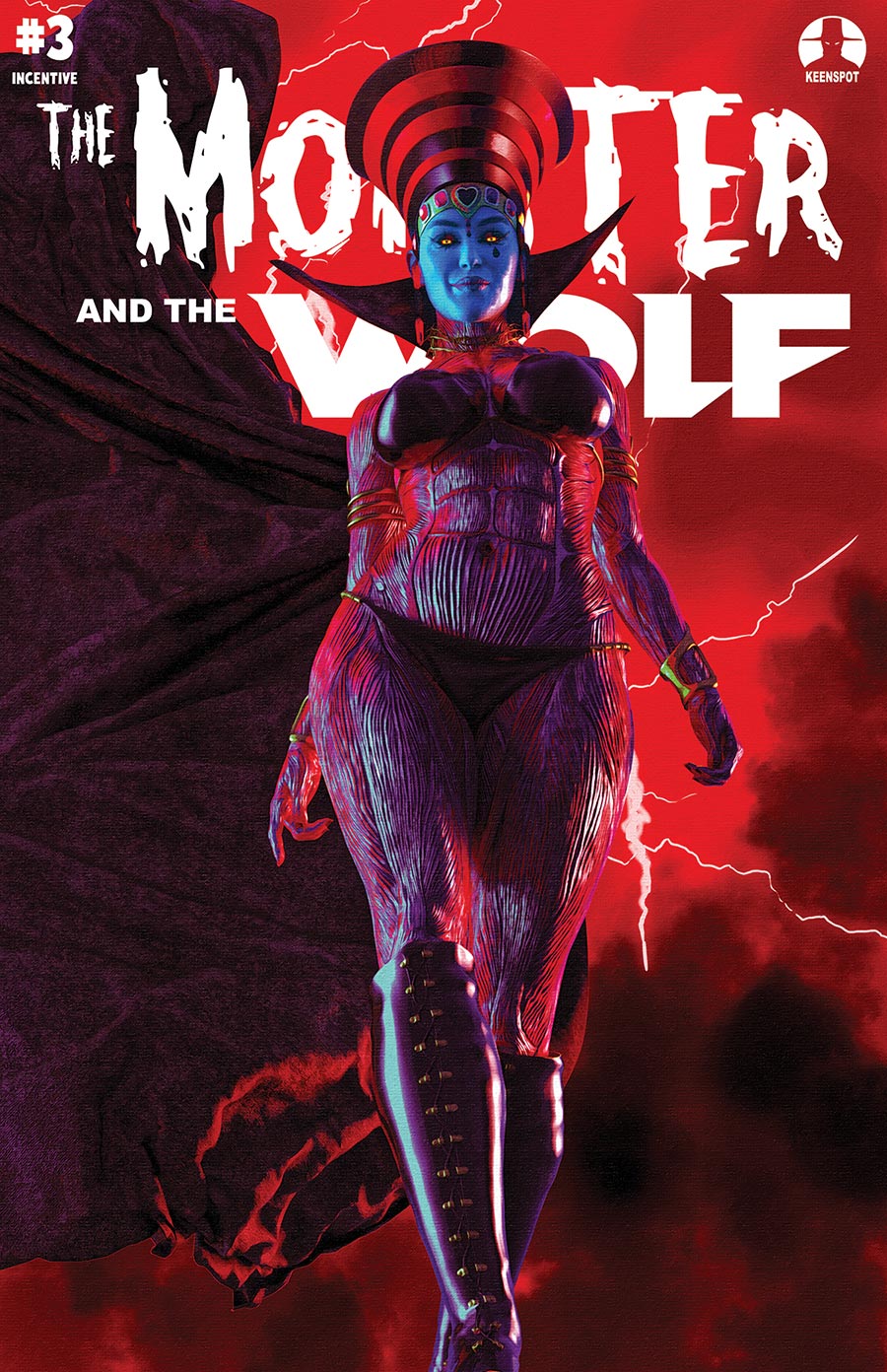 Mark Spears Monsters The Monster And The Wolf #3 Cover E Incentive Mark Spears Queen Of Hearts Variant Cover