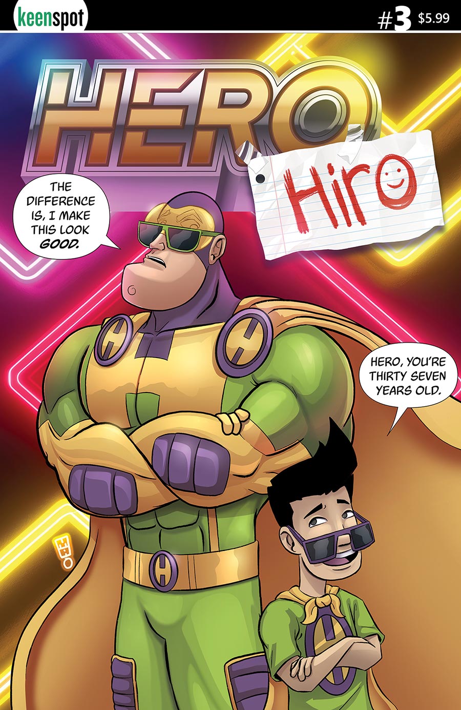 Hero Hiro #3 Cover A Regular Michael Adams Cover