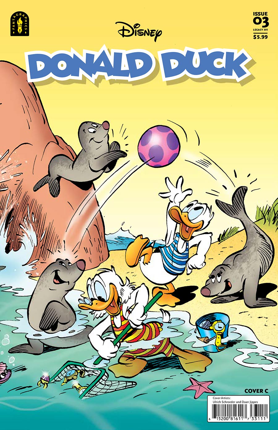 Donald Duck Vol 3 #3 Call Of The Wild Sea / Two-Bit Tycoons Cover C Incentive Daan Jippes & Ulrich Schroeder Wraparound Variant Cover (#391)