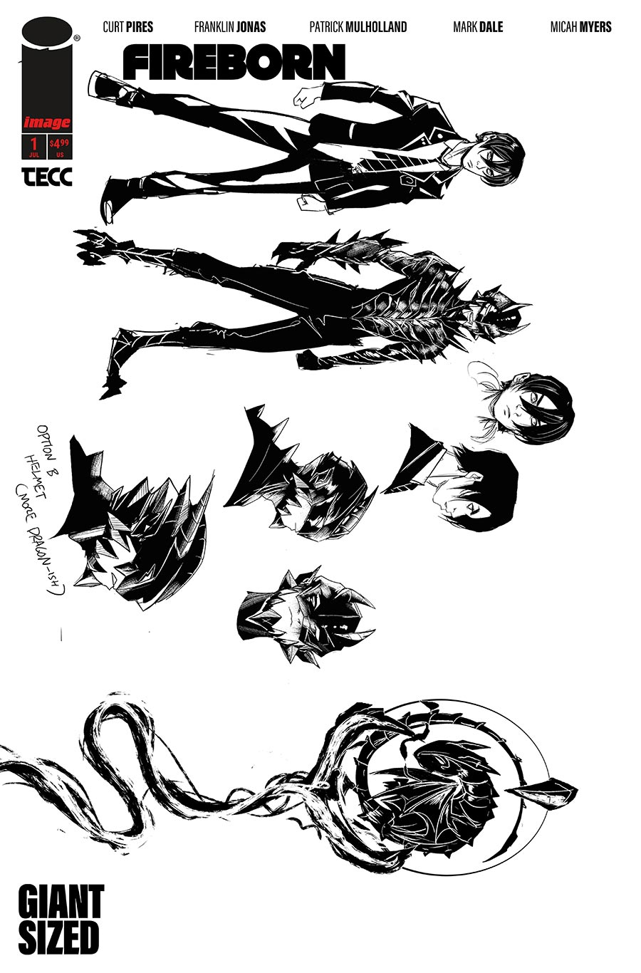 Fireborn #1 Cover F Incentive Patrick Mulholland Design Variant Cover (From The World Of Lost Fantasy)