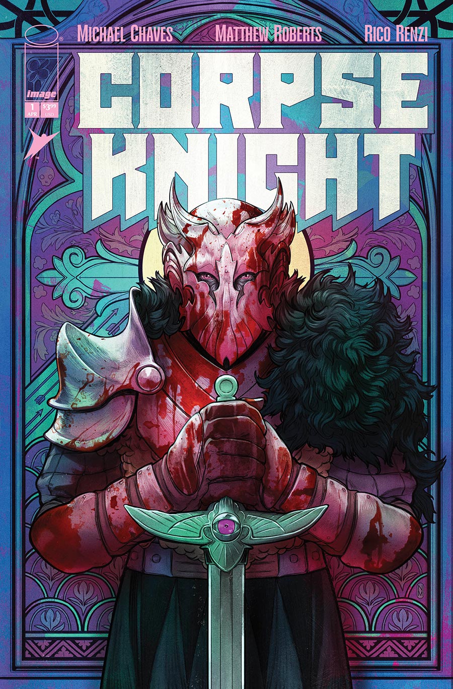 Corpse Knight #1 Cover D Incentive Nimit Malavia Stained Glass Variant Cover