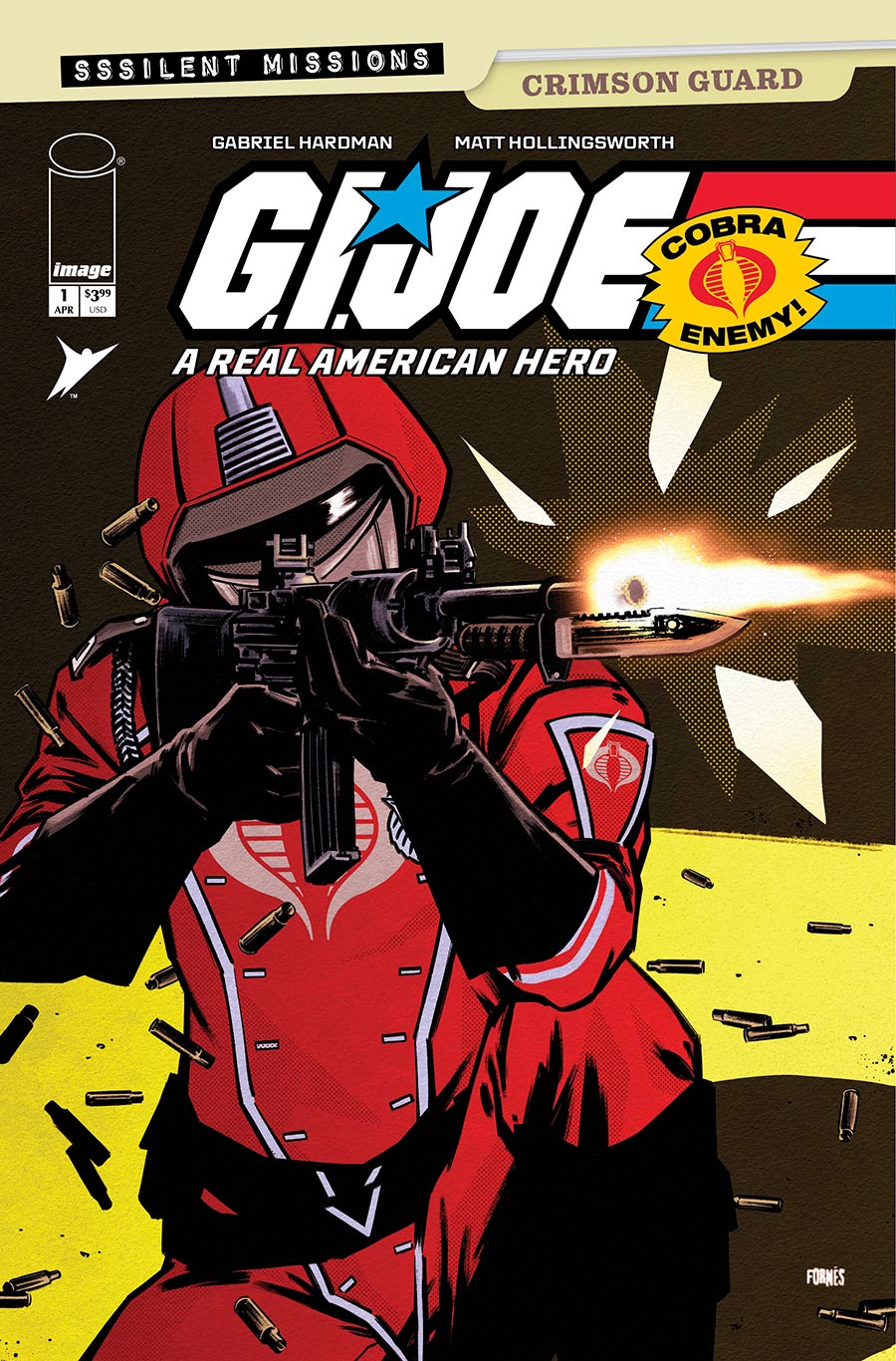 GI Joe A Real American Hero Sssilent Missions Crimson Guard #1 (One Shot) Cover B Variant Jorge Fornes Cover