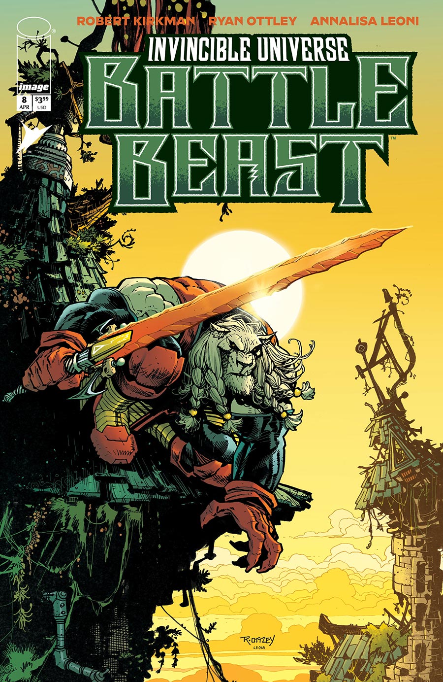Invincible Universe Battle Beast #8 Cover A Regular Ryan Ottley & Annalisa Leoni Cover