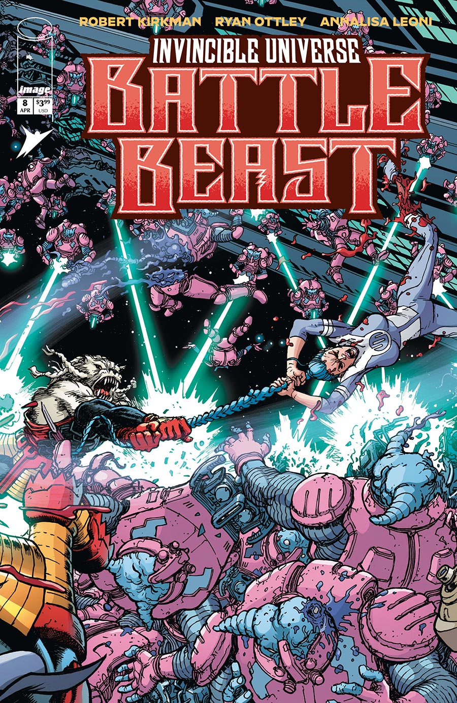 Invincible Universe Battle Beast #8 Cover C Incentive Chris Burnham & Brian Reber Variant Cover