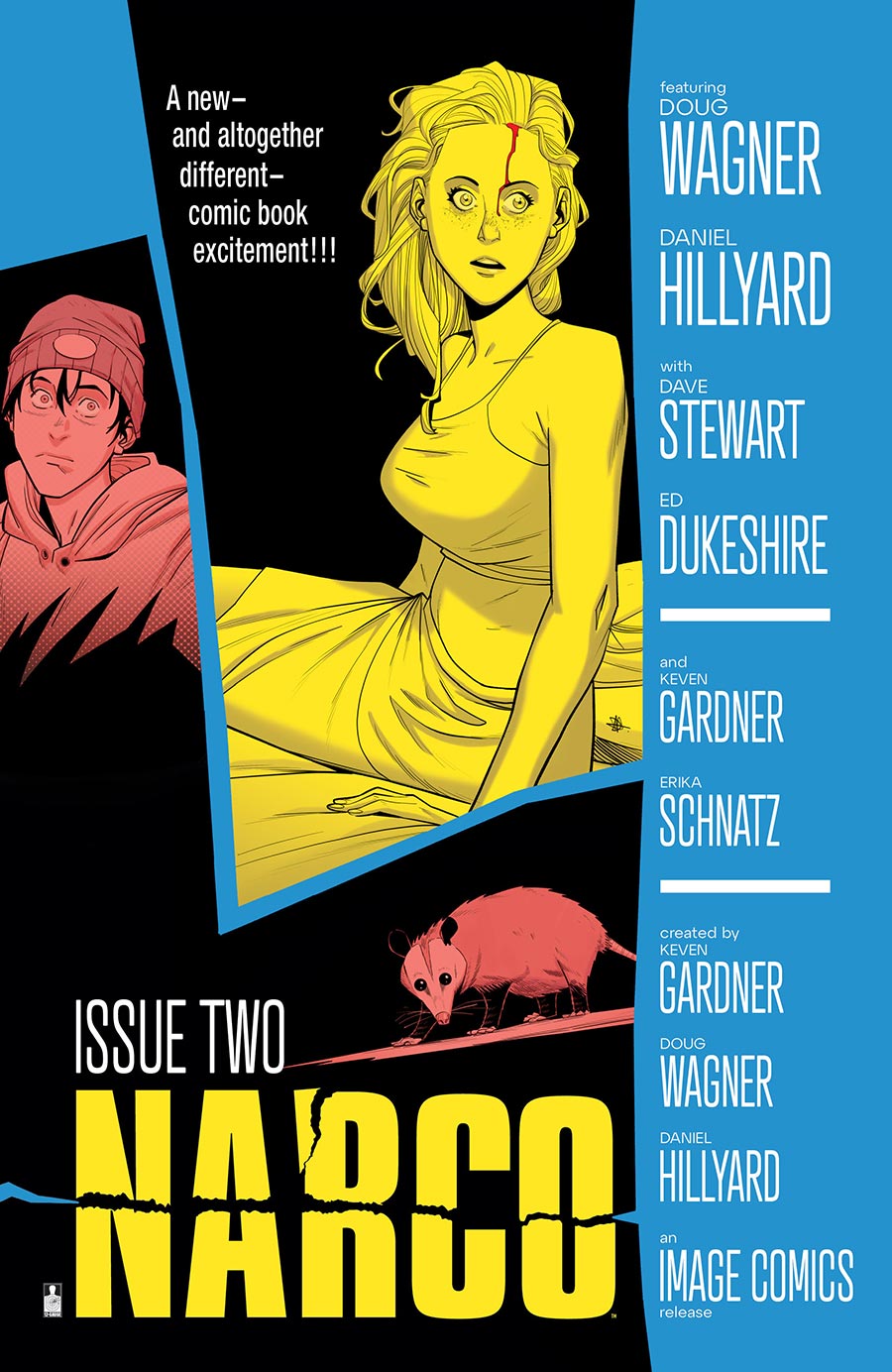 Narco #2 Cover B Variant Daniel Hillyard & Dave Stewart Hitchcock Homage Cover