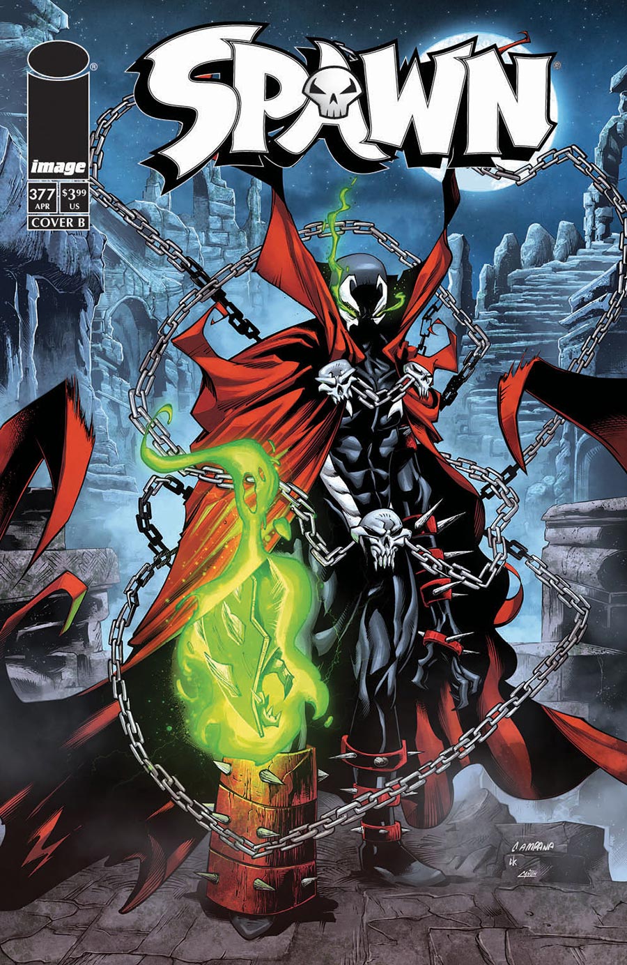 Spawn #377 Cover B Variant Chris Campana Cover