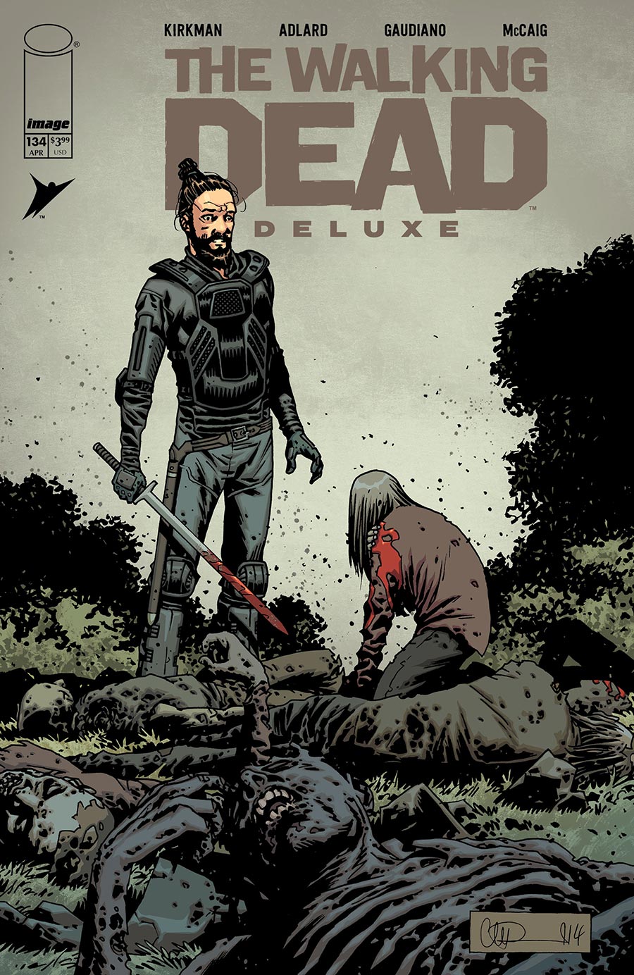 Walking Dead Deluxe #134 Cover B Variant Charlie Adlard & Dave McCaig Cover