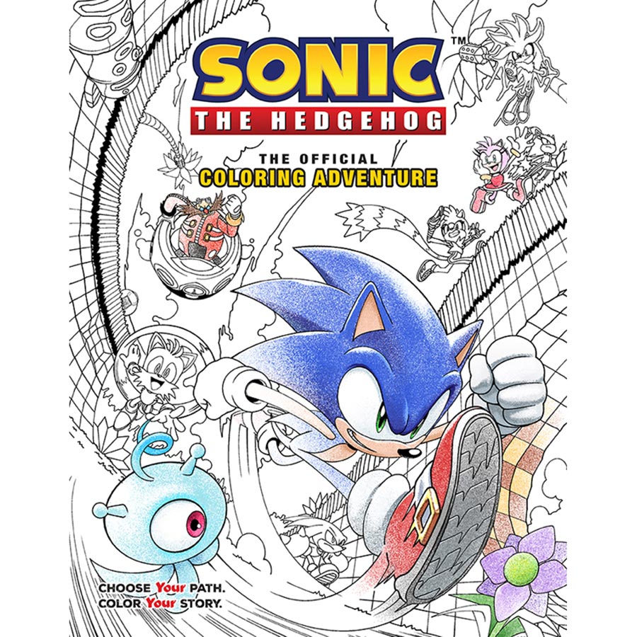 Sonic The Hedgehog The Official Coloring Adventure TP