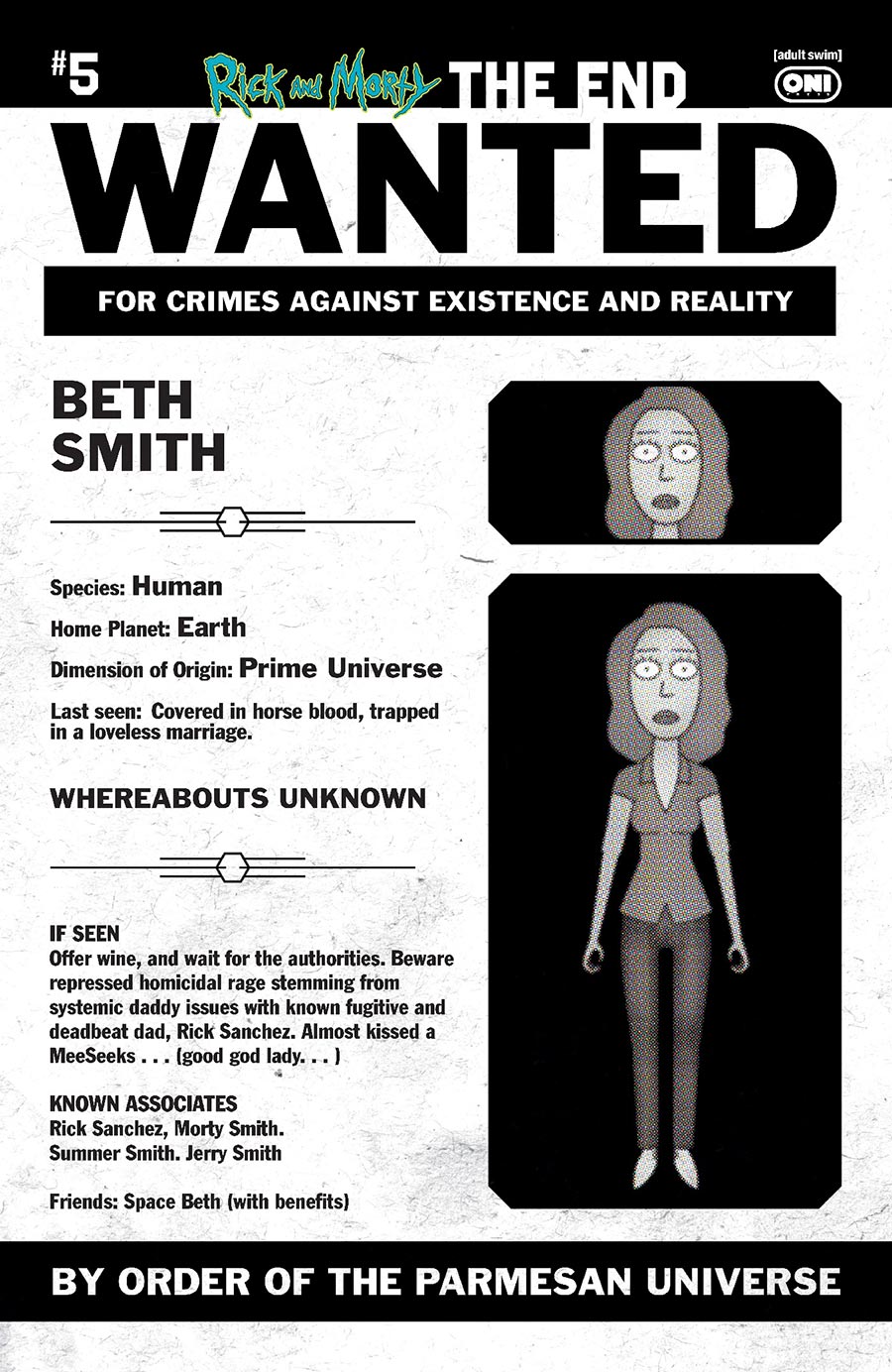 Rick And Morty The End #5 Cover C Incentive Phil Murphy Most Wanted Variant Cover