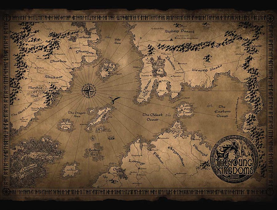 Elric The Sleeping Sorceress #1 Cover D Variant Map Wraparound Card Stock Cover