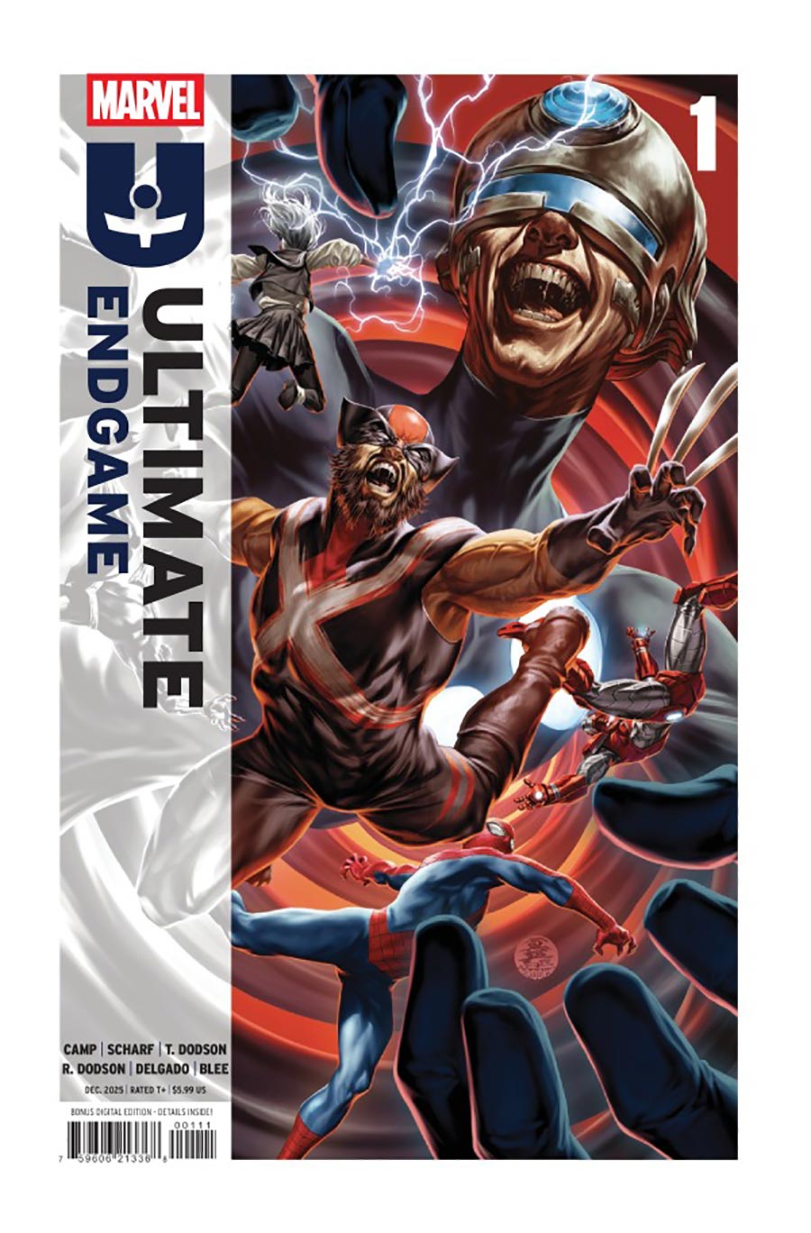 Ultimate Endgame #1 Cover N DF Ultra-Limited Crimson Red Signature Series Signed By Terry Dodson & Rachel Dodson