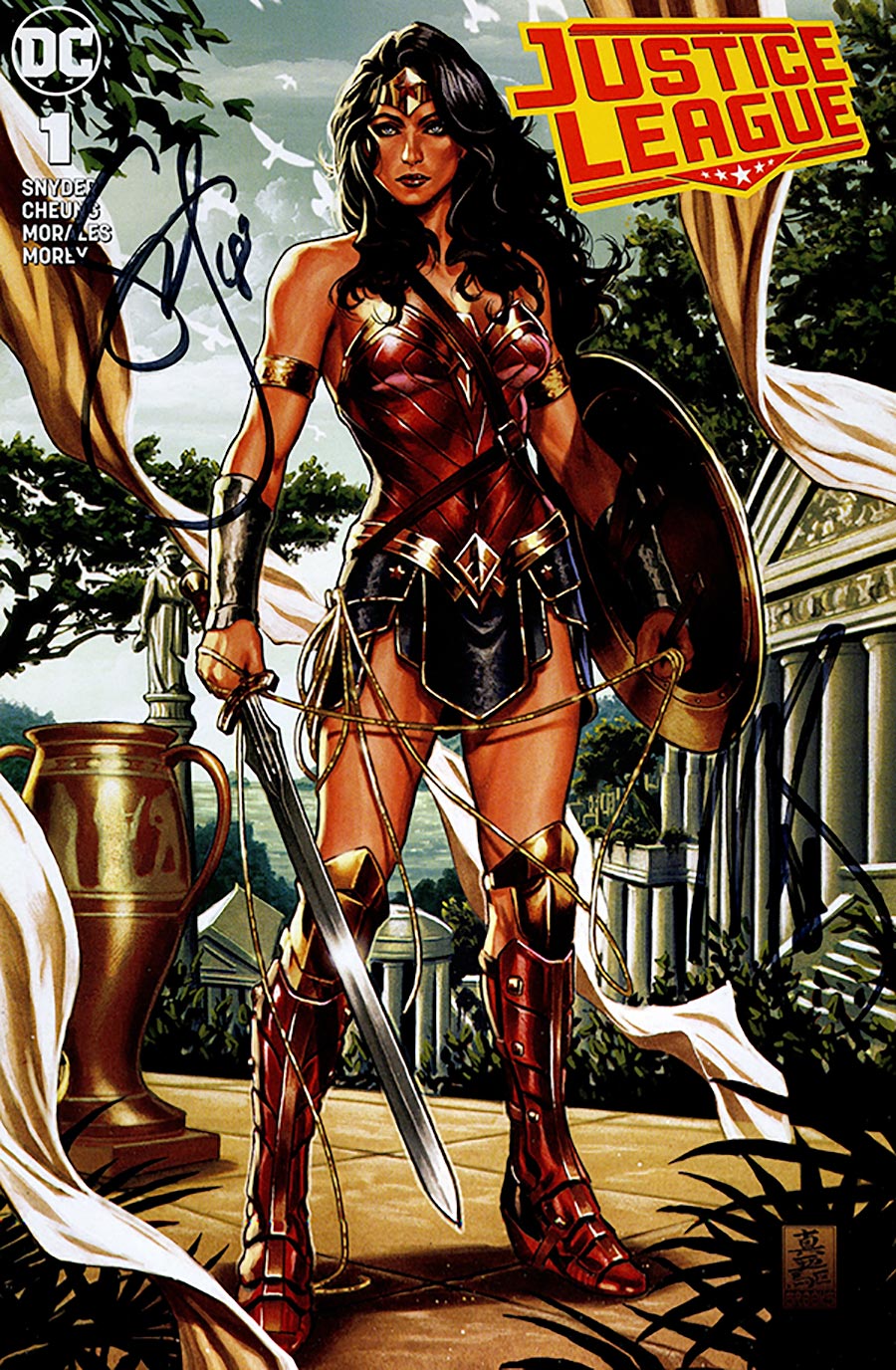 Justice League Vol 4 #1 Cover Z-G DF CSA Exclusive Mark Brooks Variant Cover Signed By Scott Snyder & Mark Brooks