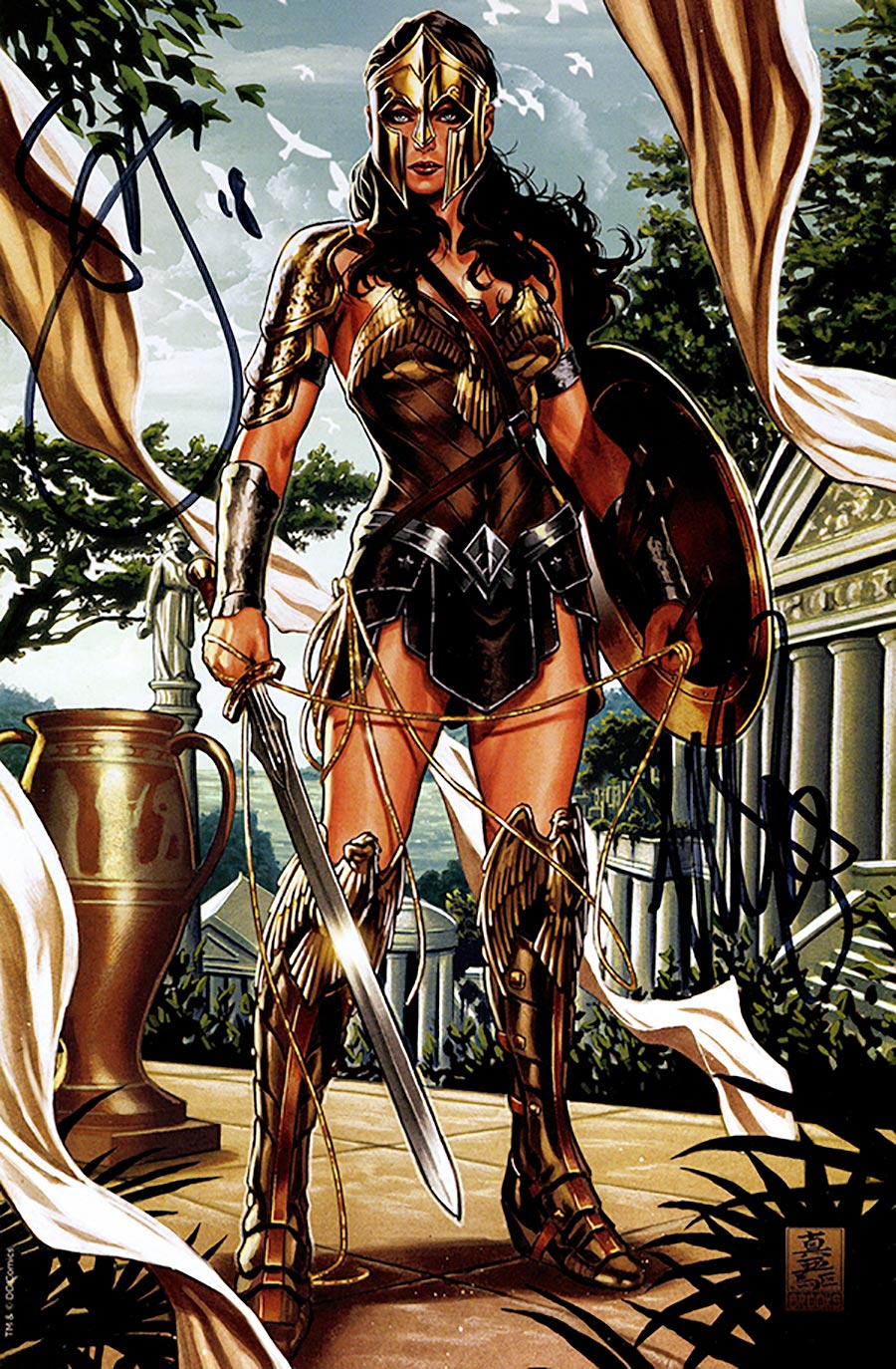 Justice League Vol 4 #1 Cover Z-H DF CSA Exclusive Mark Brooks Virgin Variant Cover Signed By Scott Snyder & Mark Brooks