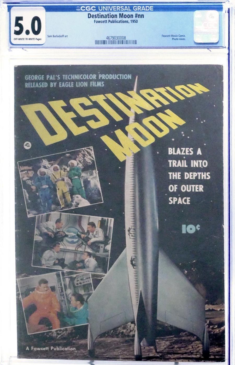 Fawcett Movie Comic Destination Moon #1 Cover B CGC 5.0