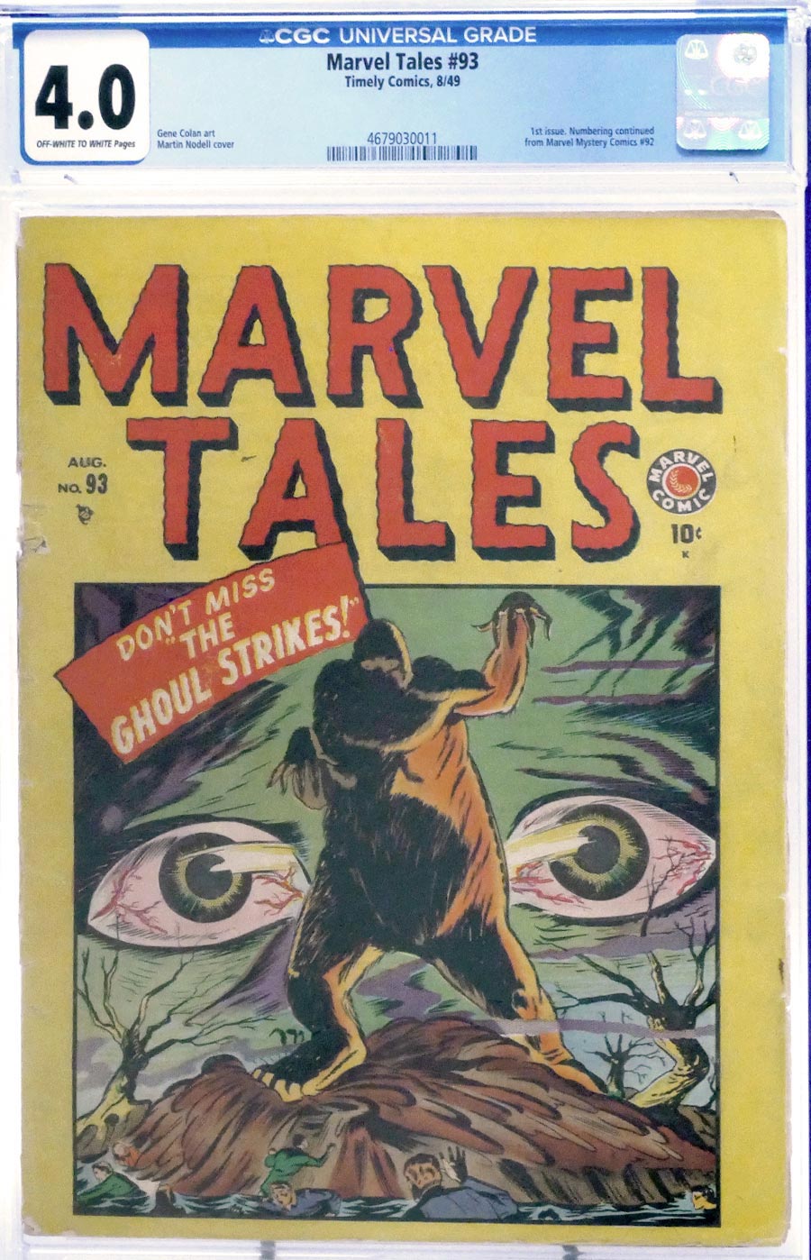 Marvel Tales (Atlas) #93 Cover B CGC 4.0