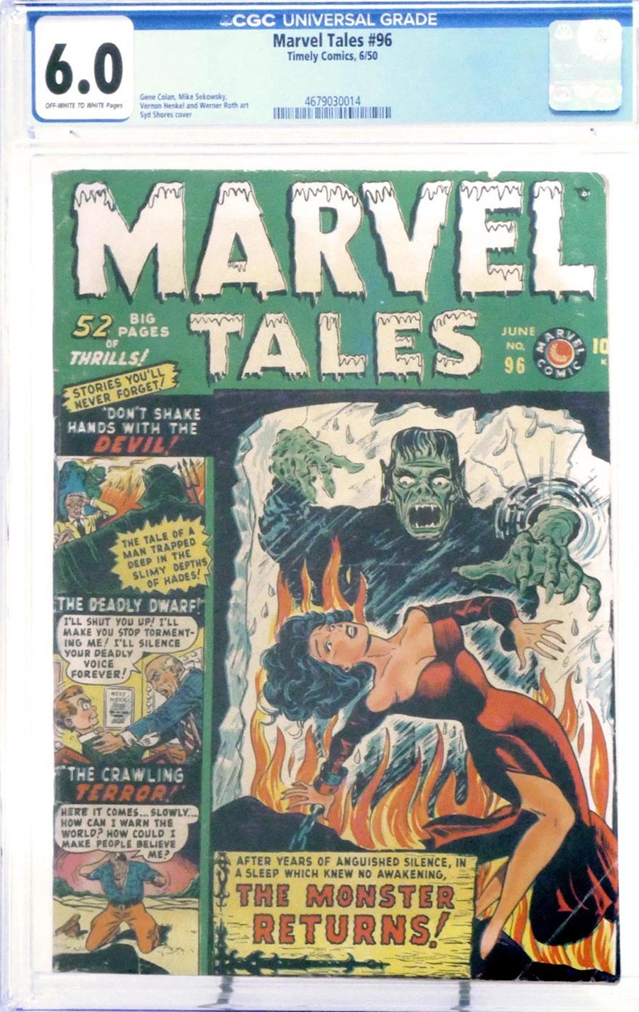 Marvel Tales (Atlas) #96 Cover B CGC 6.0