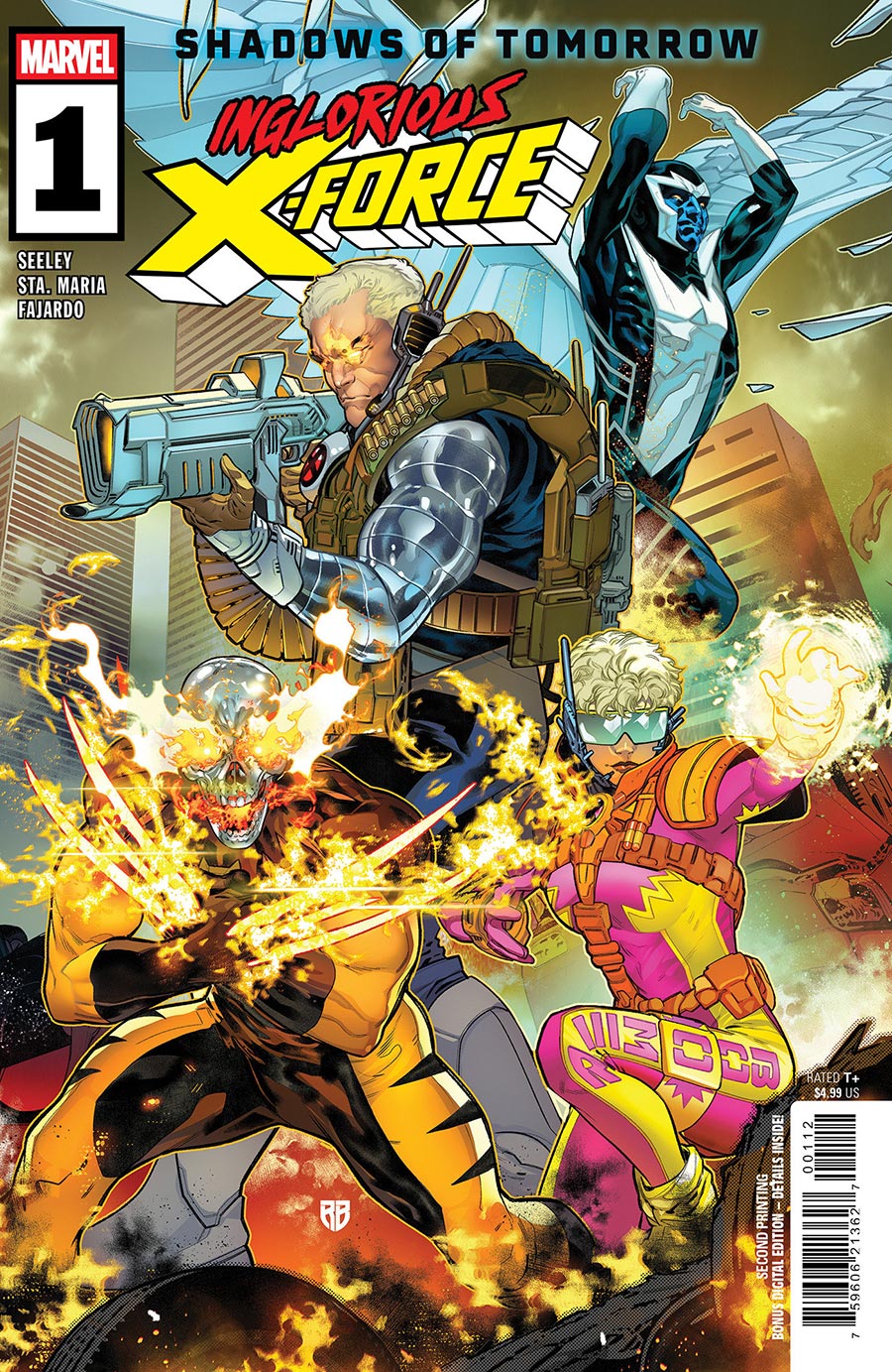 Inglorious X-Force #1 Cover J 2nd Ptg RB Silva Variant Cover (Shadows Of Tomorrow Tie-In)