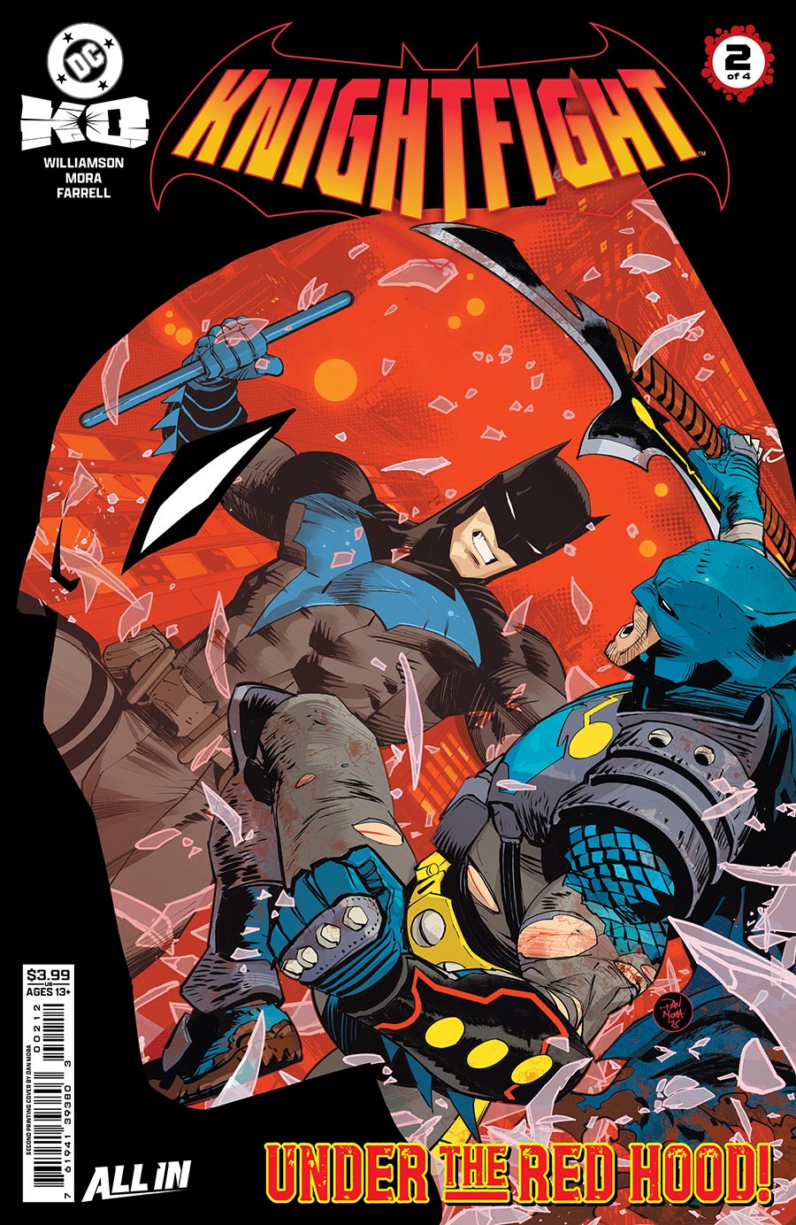 DC K.O. Knightfight #2 Cover E 2nd Ptg Dan Mora Logo Color Variant Cover (DC All In)