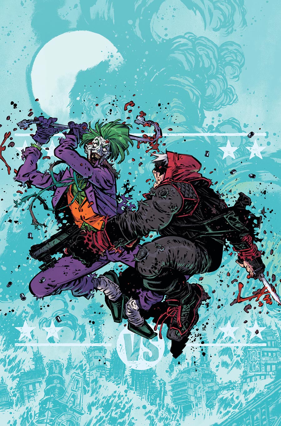 DC K.O. Red Hood vs Joker #1 (One Shot) Cover F 2nd Ptg Jorge Corona Logo Color Variant Cover (DC All In)
