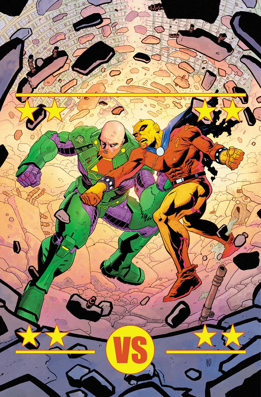 Superman Vol 7 #33 Cover F 2nd Ptg Hayden Sherman Logo Color Variant Cover (DC All In)(DC K.O. Tie-In)