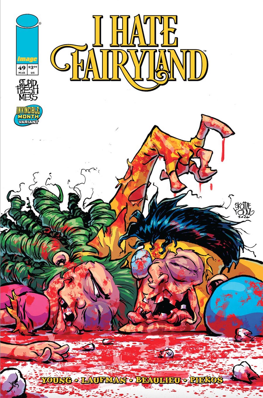 I Hate Fairyland Vol 2 #49 Cover D Variant Skottie Young Invincible Team-Up Cover