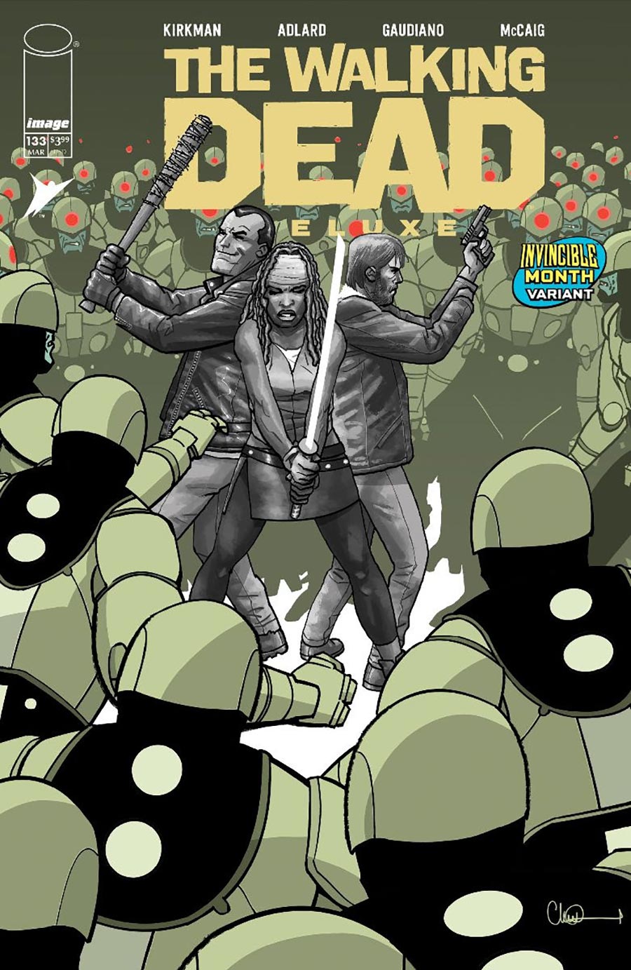 Walking Dead Deluxe #133 Cover E Variant David Finch & Dave McCaig Invincible Team-Up Cover