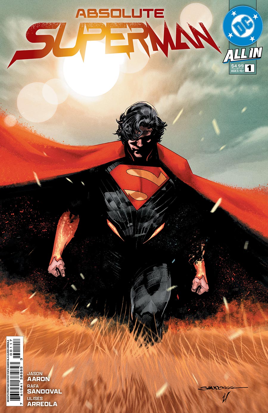 Absolute Superman #1 Cover Z-C 7th Rafa Sandoval Logo Color Variant Cover (DC All In)