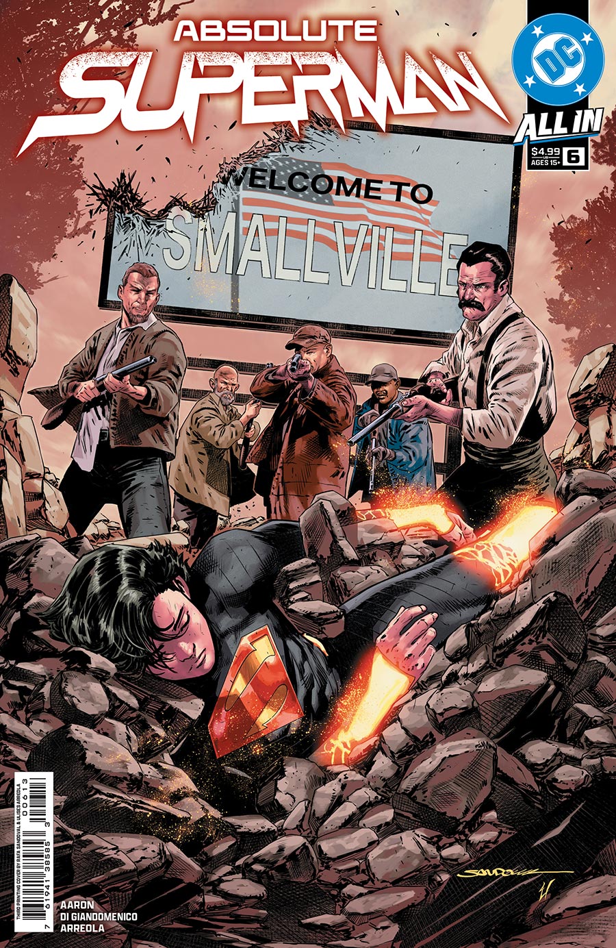 Absolute Superman #6 Cover G 3rd Ptg Rafa Sandoval Logo Color Variant Cover (DC All In)