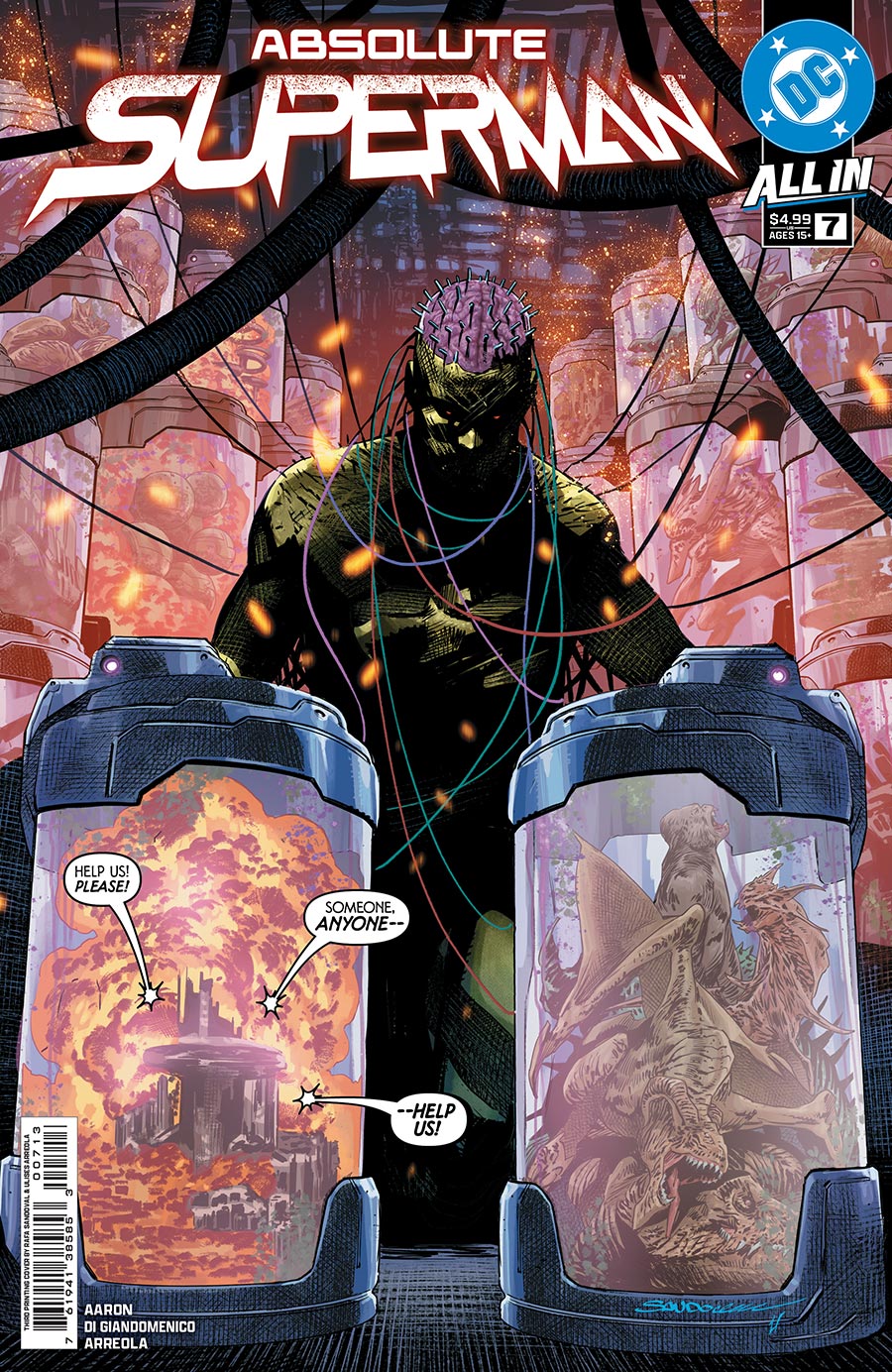 Absolute Superman #7 Cover G 3rd Ptg Rafa Sandoval Logo Color Variant Cover (DC All In)