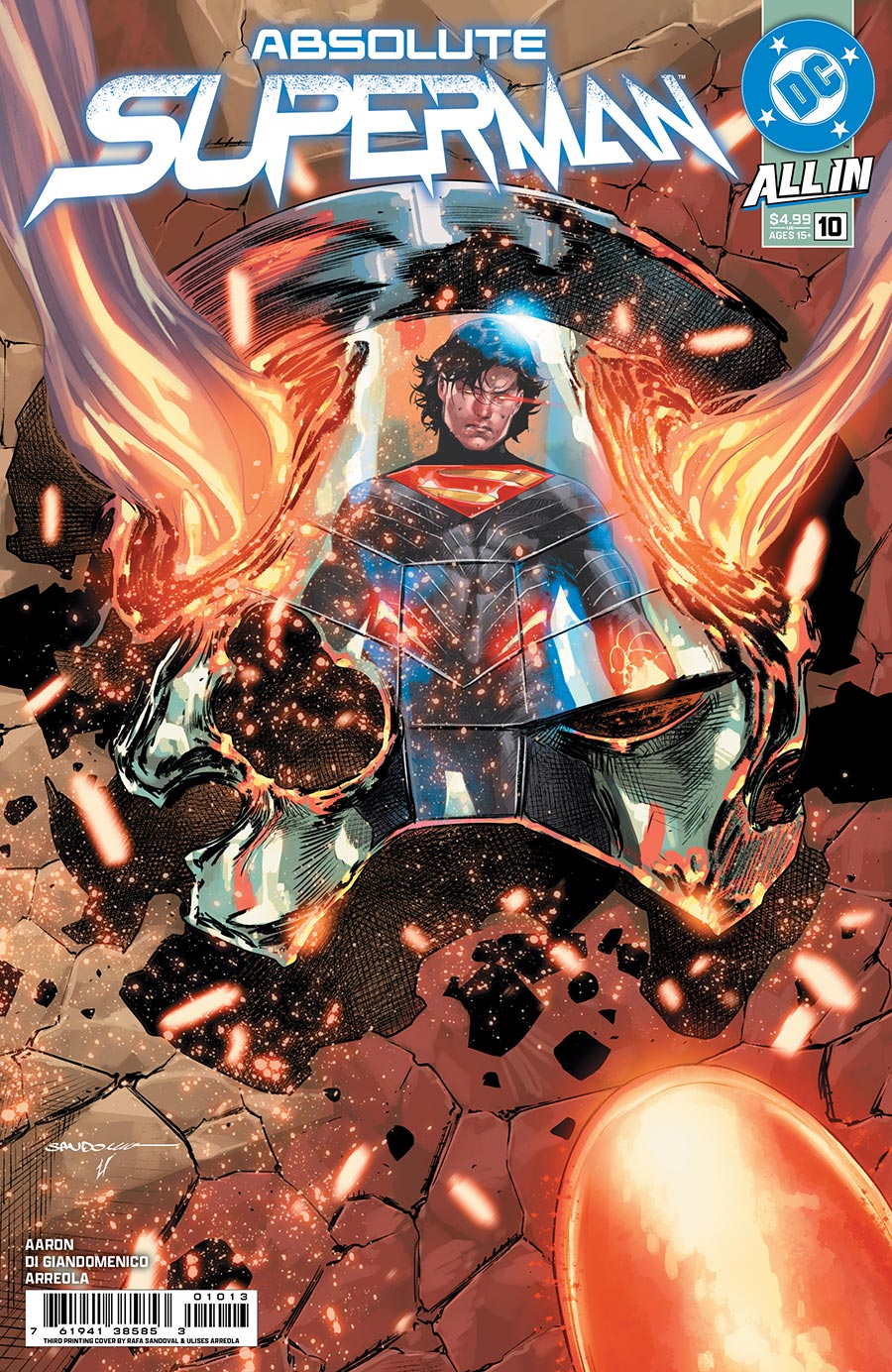 Absolute Superman #10 Cover G 3rd Ptg Rafa Sandoval Logo Color Variant Cover (DC All In)