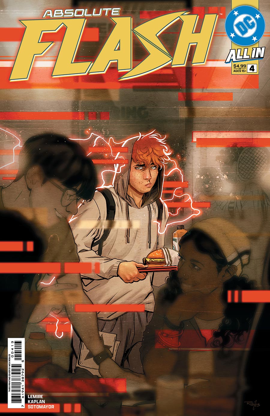 Absolute Flash #4 Cover G 3rd Ptg Nick Robles Logo Color Variant Cover (DC All In)