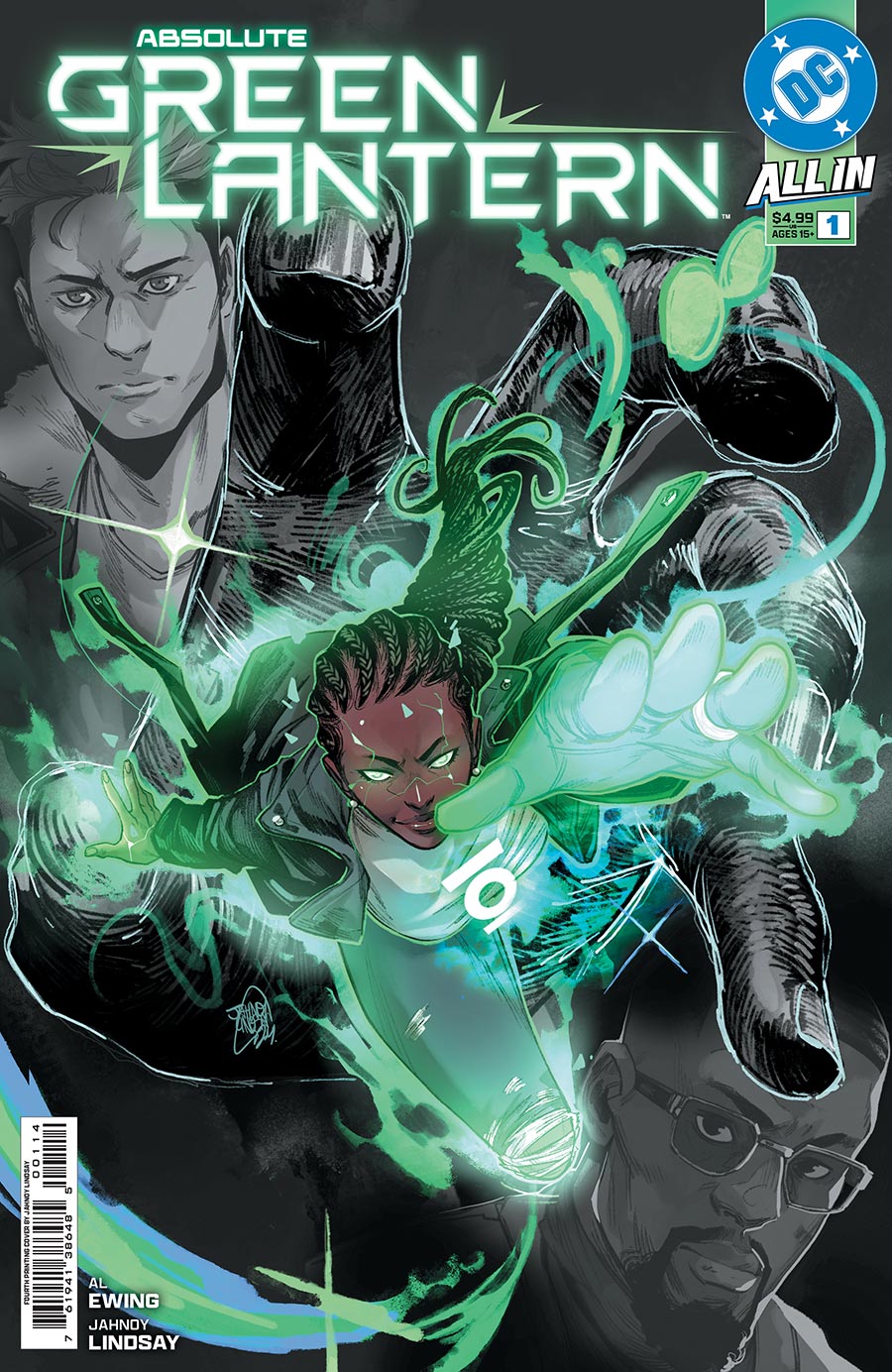 Absolute Green Lantern #1 Cover P 4th Ptg Jahnoy Lindsay Logo Color Variant Cover (DC All In)