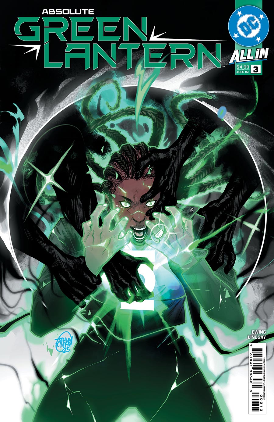 Absolute Green Lantern #3 Cover G 3rd Ptg Jahnoy Lindsay Logo Color Variant Cover (DC All In)