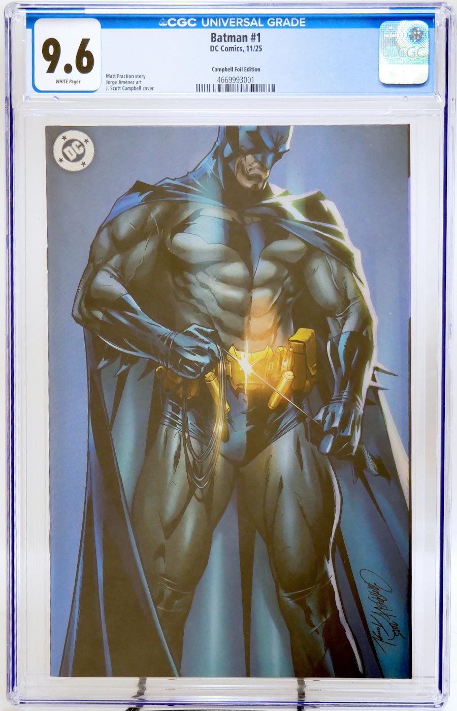 Batman Vol 4 #1 Cover Z-D Variant J Scott Campbell Foil Variant Cover CGC 9.6 (DC All In)