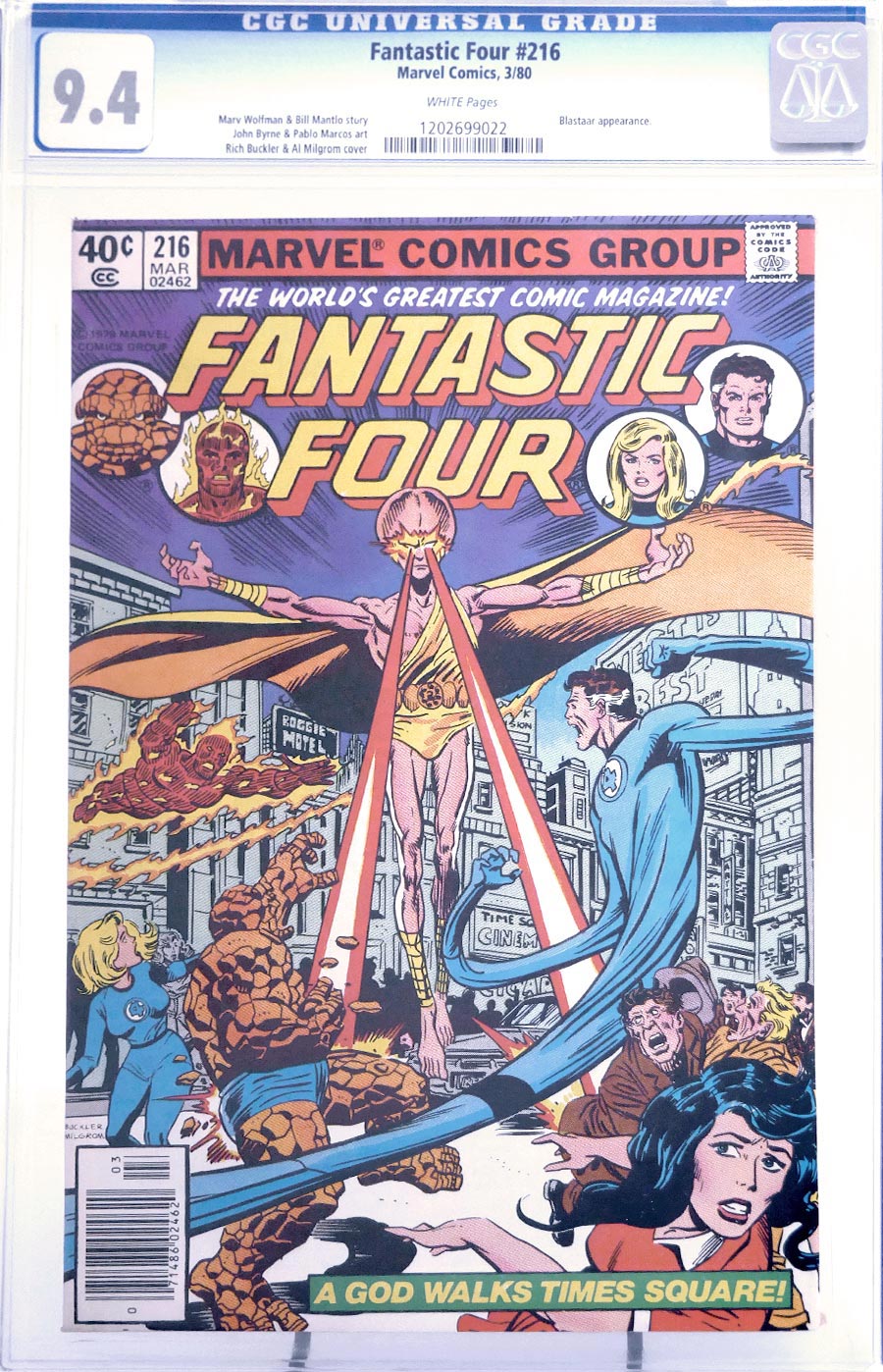 Fantastic Four #216 Cover B CGC 9.4