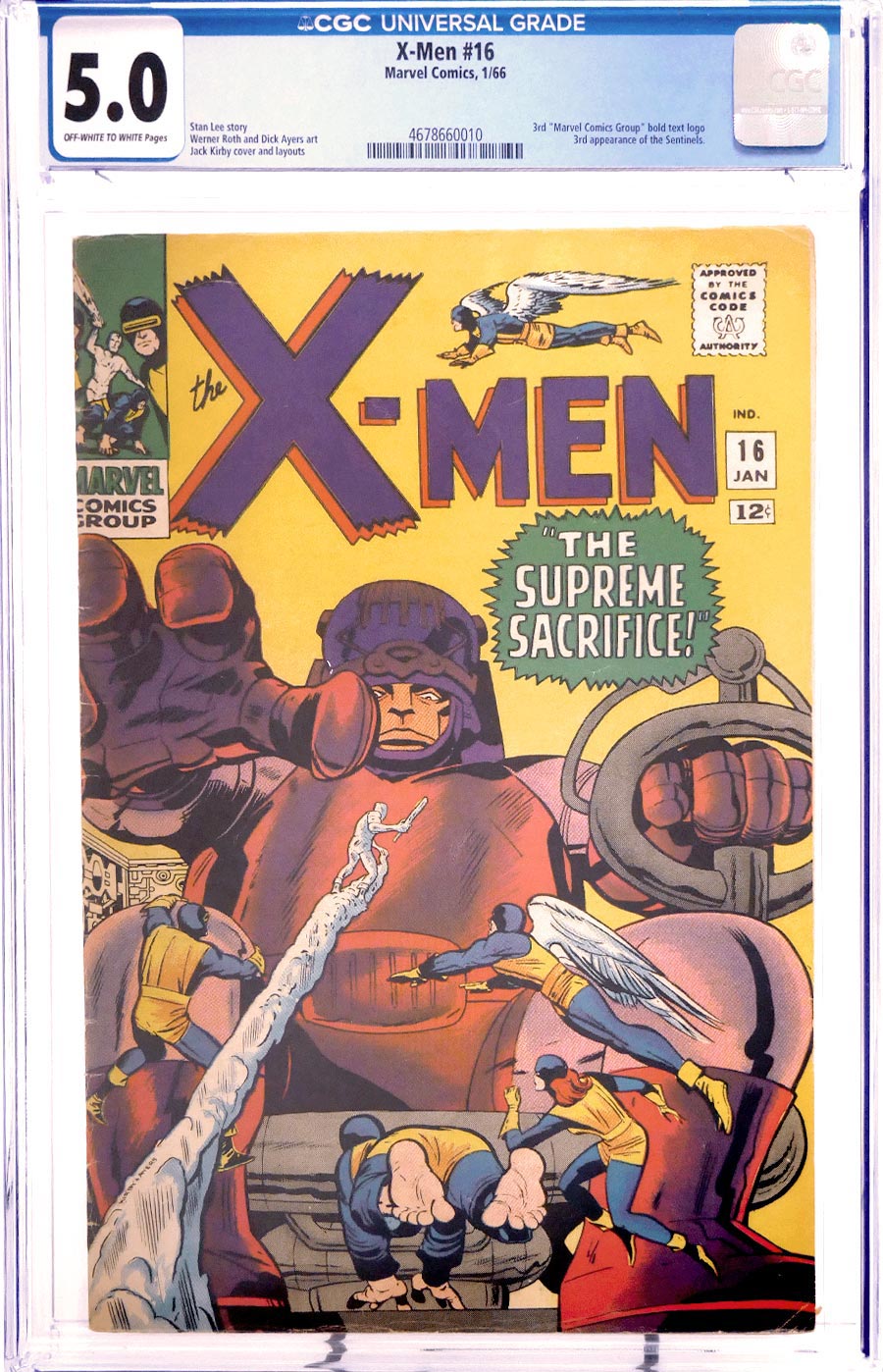 X-Men Vol 1 #16 Cover C CGC 5.0