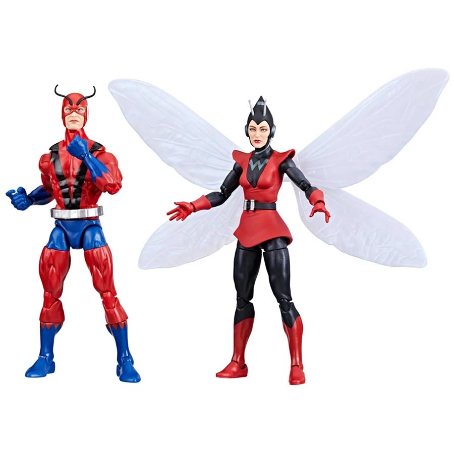 Marvel Legends Avengers Hank Pym Giant-Man And Janet Van Dyne Wasp 6-Inch 2-Pack Action Figure