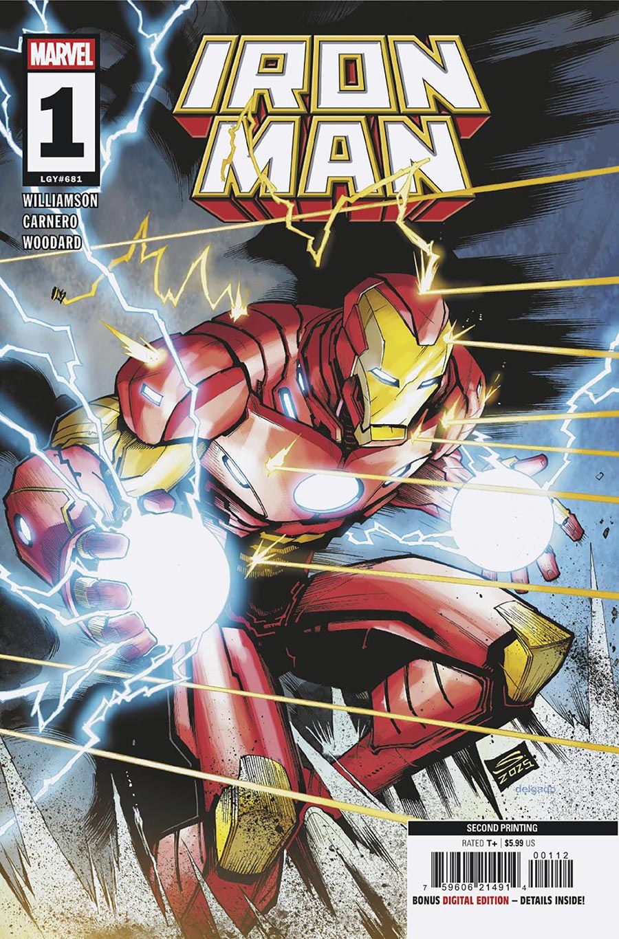 Iron Man Vol 8 #1 Cover O 2nd Ptg Gerardo Sandoval Variant Cover