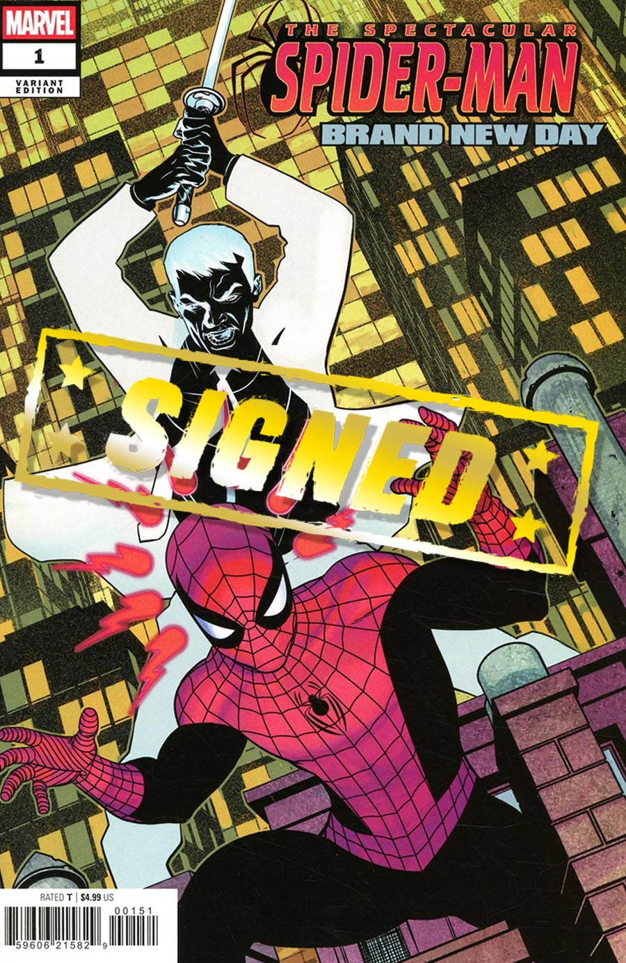 Spectacular Spider-Man Brand New Day #1 Cover M Variant Mike McKone Cover Signed By Dan Slott