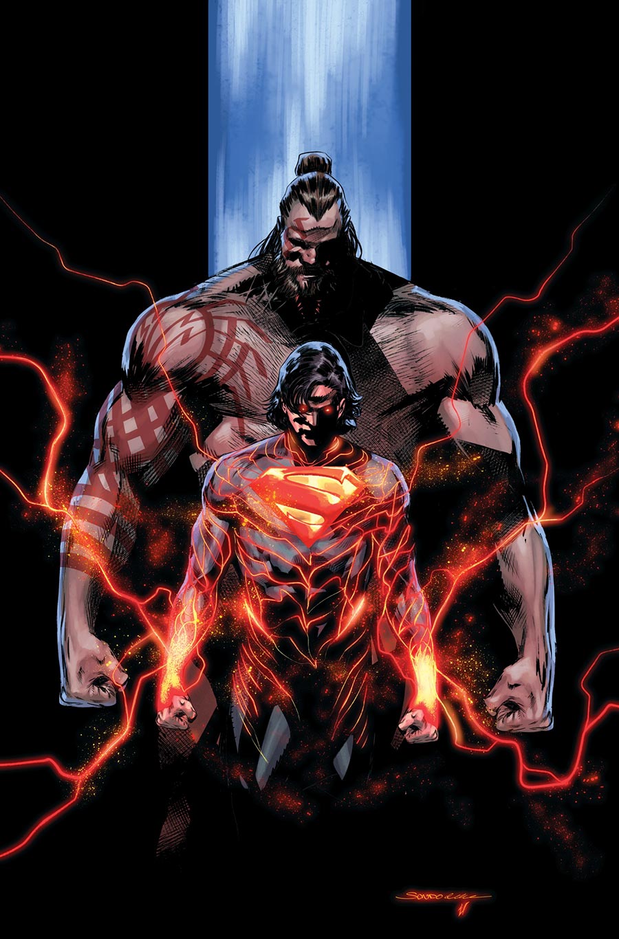 Absolute Superman #12 Cover E 2nd Ptg A Rafa Sandoval Logo Color Variant Cover (DC All In)