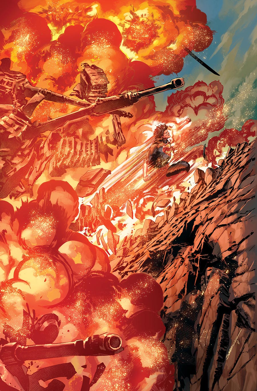 Absolute Superman #13 Cover E 2nd Ptg A Rafa Sandoval Logo Color Variant Cover (DC All In)