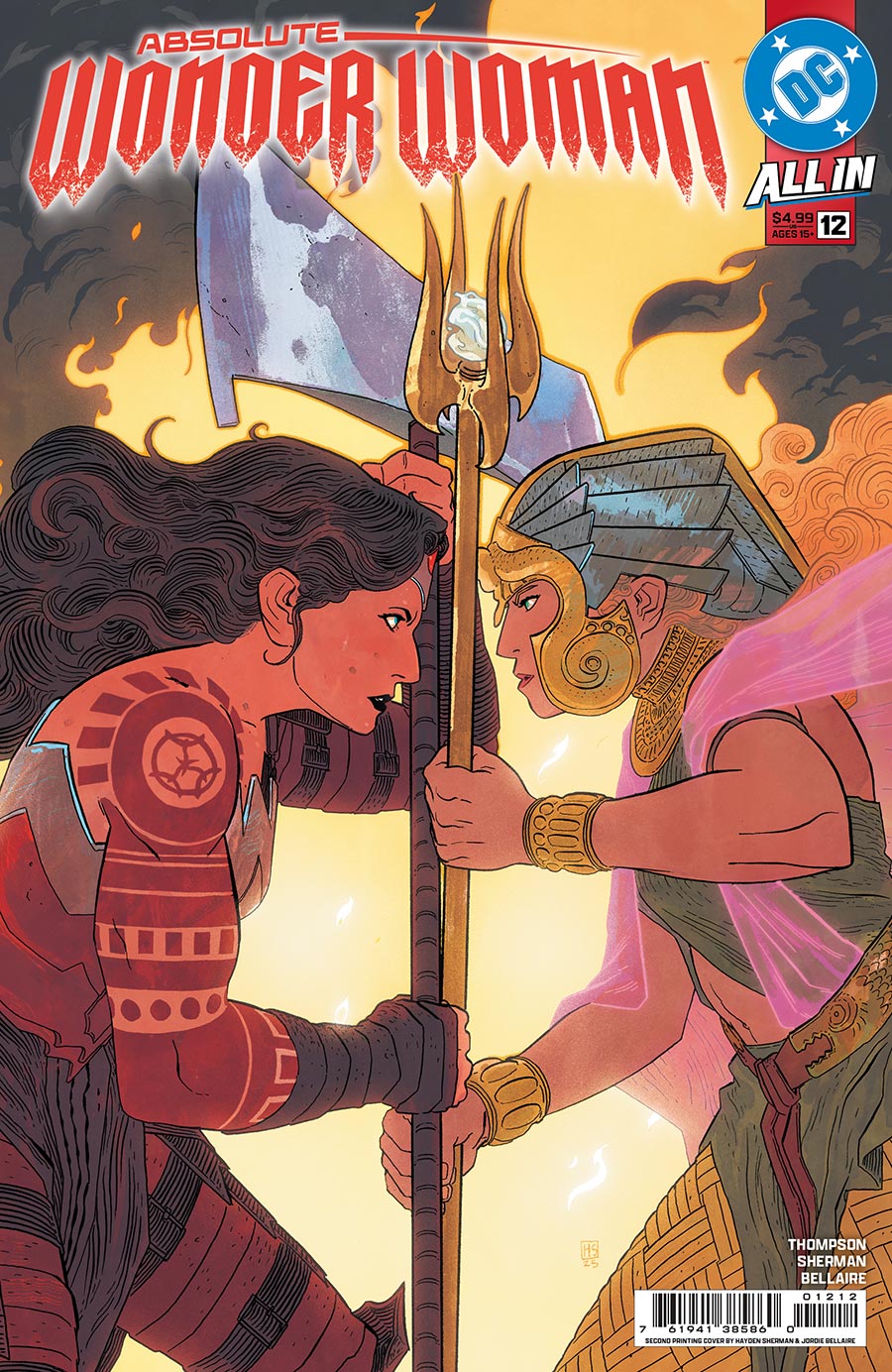 Absolute Wonder Woman #12 Cover E 2nd Ptg A Hayden Sherman Logo Color Variant Cover (DC All In)