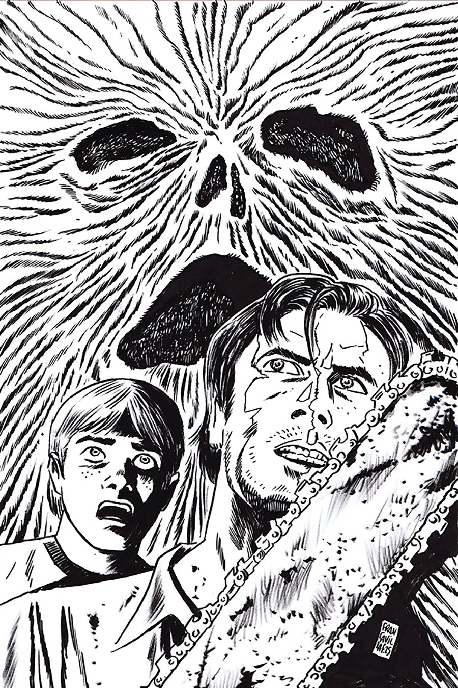 Archie x Army Of Darkness #2 Cover N Incentive Francesco Francavilla Line Art Virgin Cover