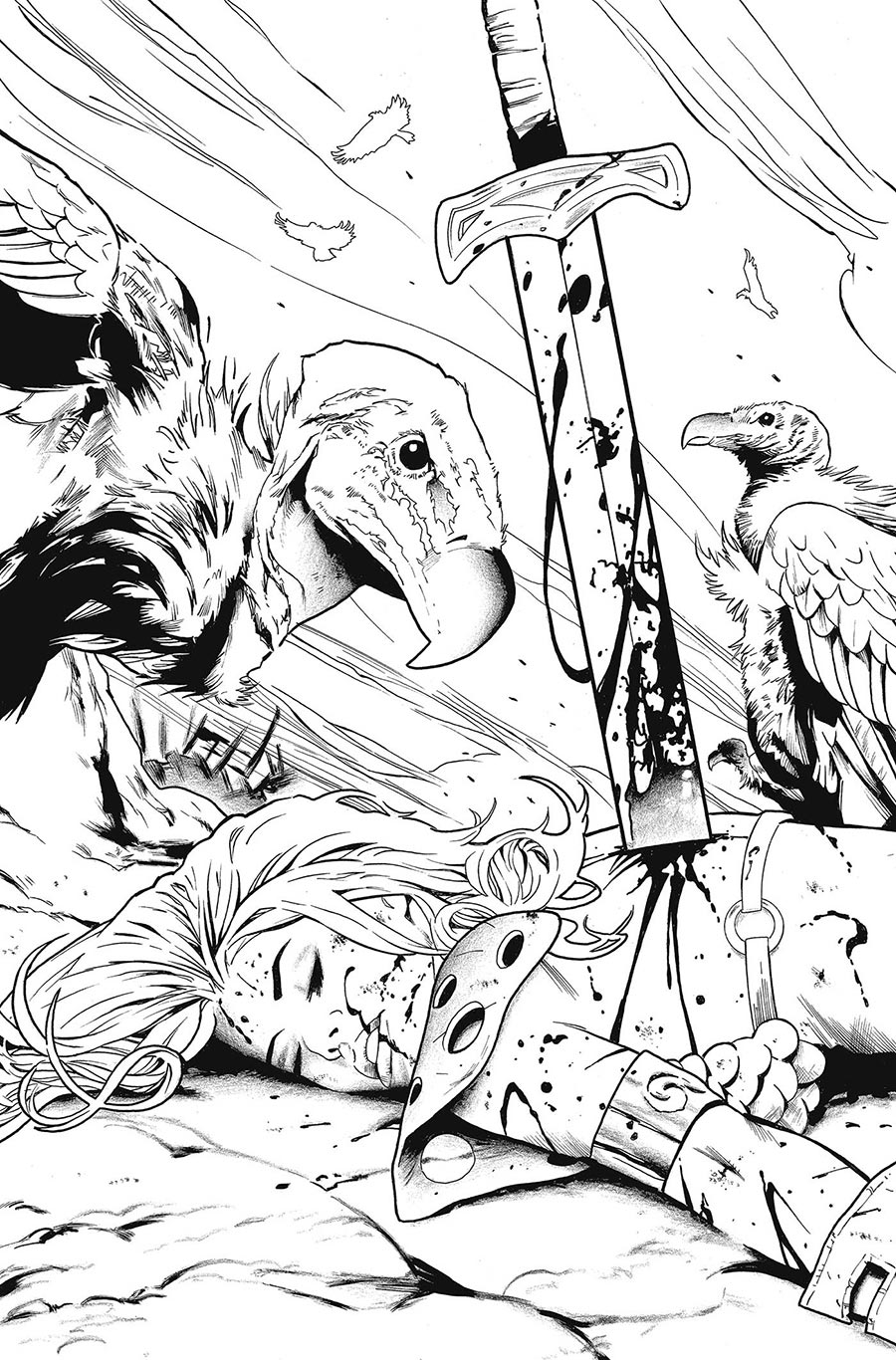 Sonja Reborn #6 Cover L Incentive Greg Land Line Art Virgin Cover