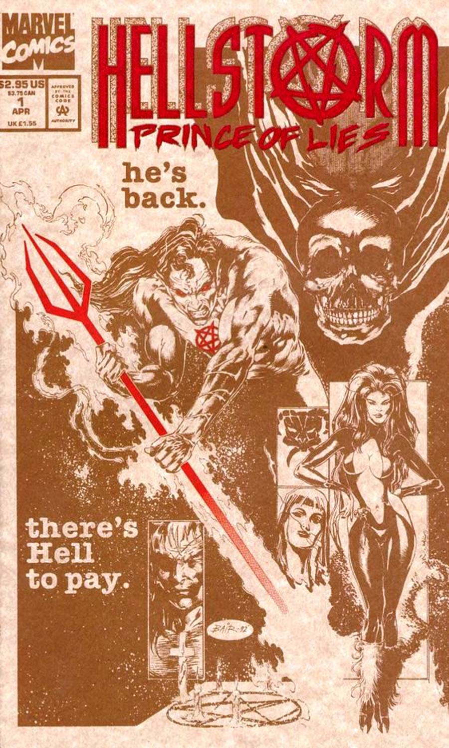 Hellstorm Prince Of Lies #1 Cover C Signed by Michael Bair (W/o CoA)