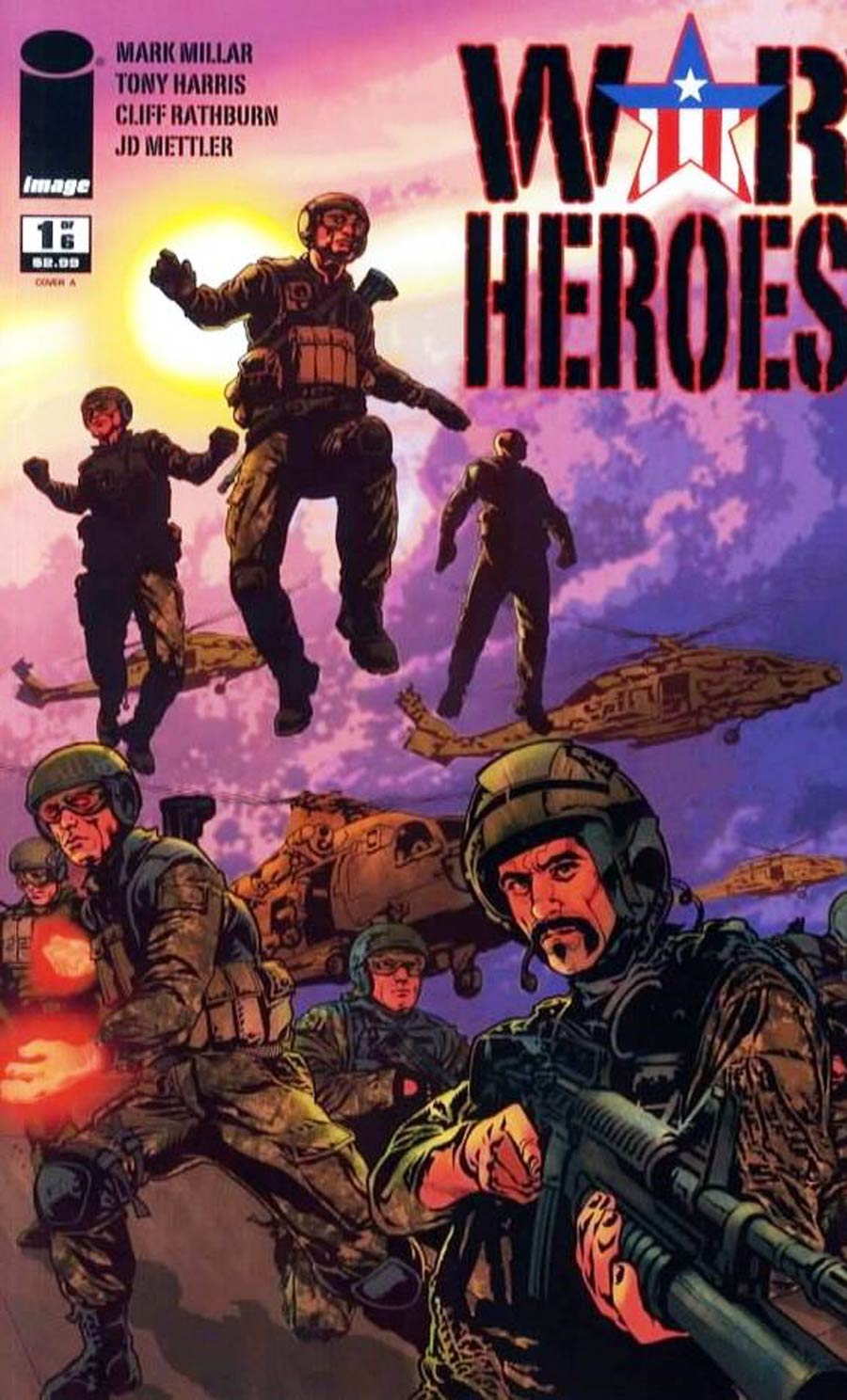 War Heroes (Image) #1 Cover H 1st Ptg Regular Tony Harris Cover Signed by Mark Millar and Tony Harris (W/o CoA)