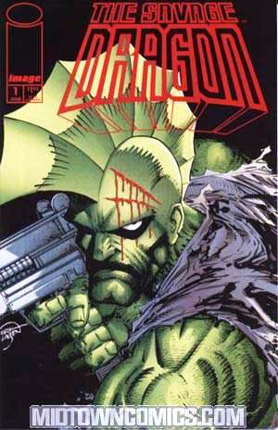 Savage Dragon Vol 2 #1 Cover C Signed by Erik Larsen and Chris Eliopoulos (W/o CoA)