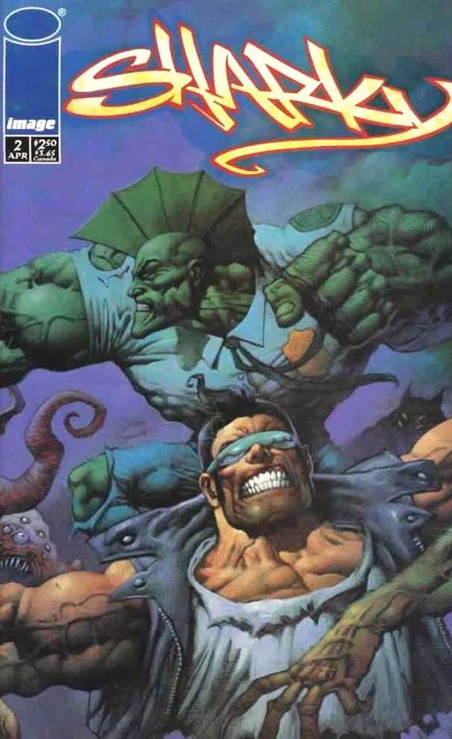 Sharky #2 Cover D Variant Cover Signed by Dave Elliot (W/o CoA)