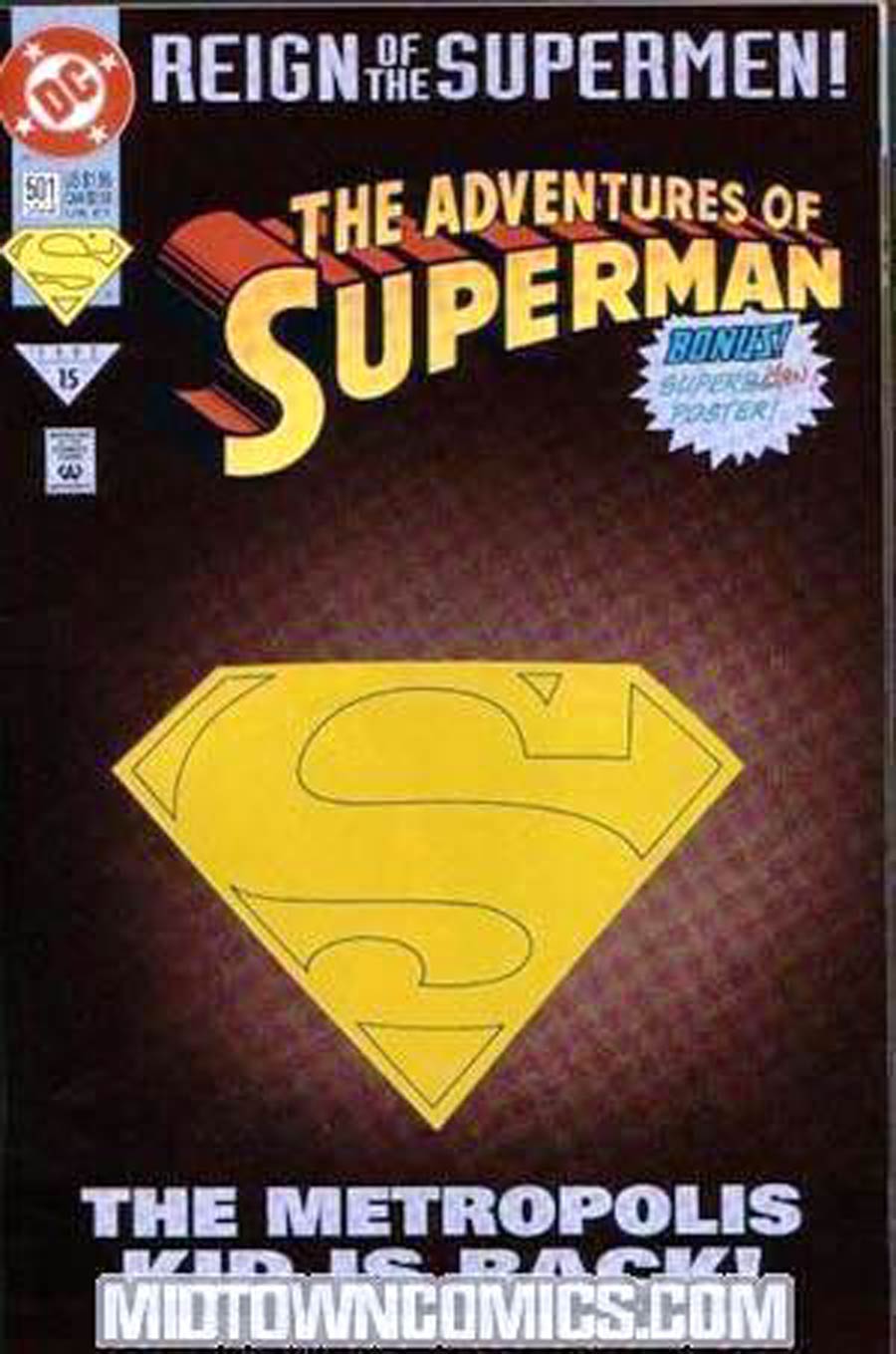 Adventures of Superman #501 Cover D Collectors Edition Signed by Tom Grummett (W/o CoA)